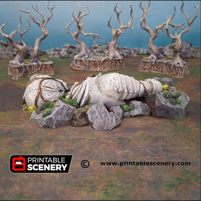 Tabletop Terrain Scatter Terrain Giant Statue - Fantasy Scatter Terrain
