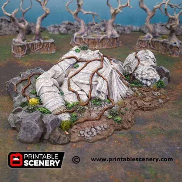 Tabletop Terrain Scatter Terrain Giant Statue - Fantasy Scatter Terrain