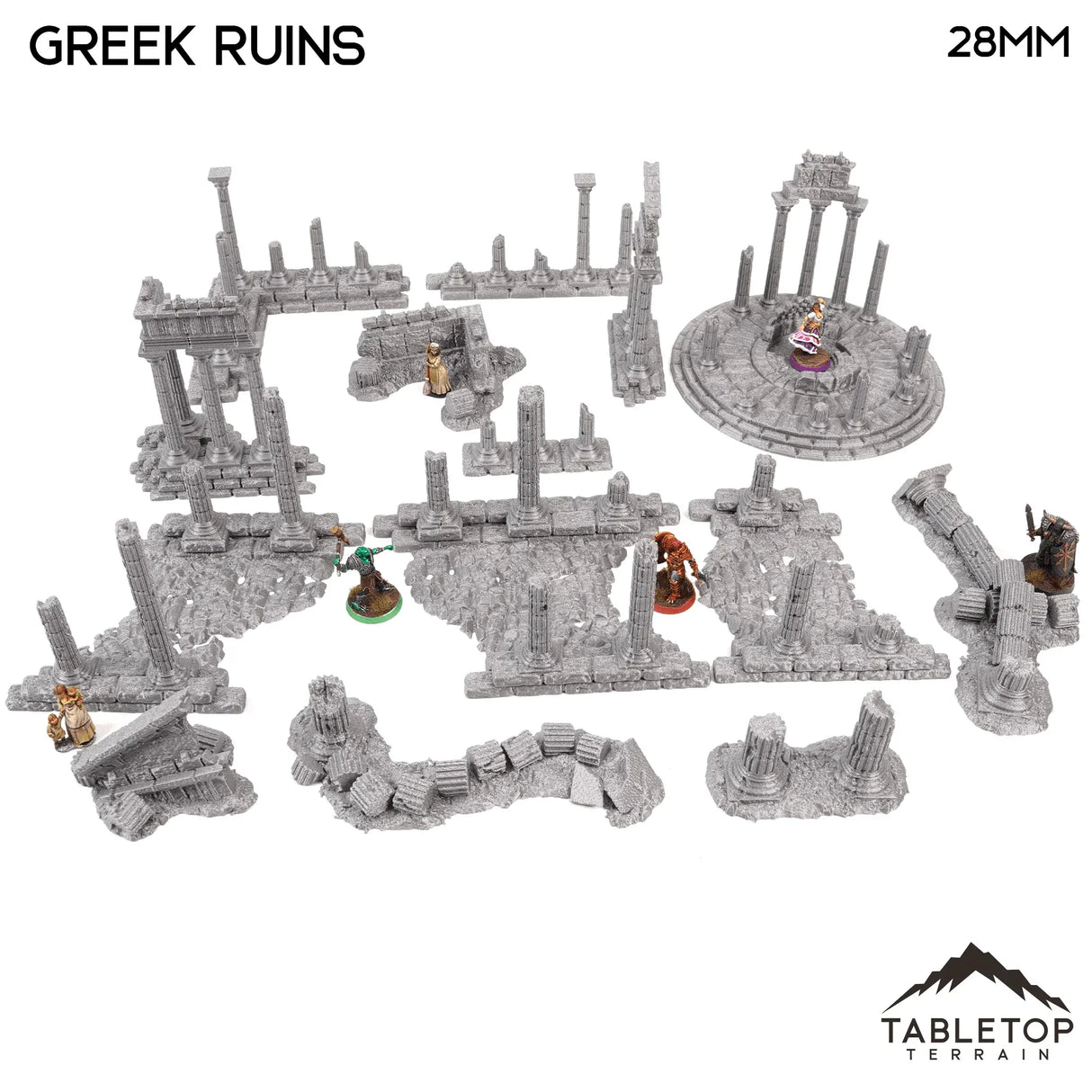 Tabletop Terrain Scatter Terrain Greek Ruins - Fantasy Scatter Terrain