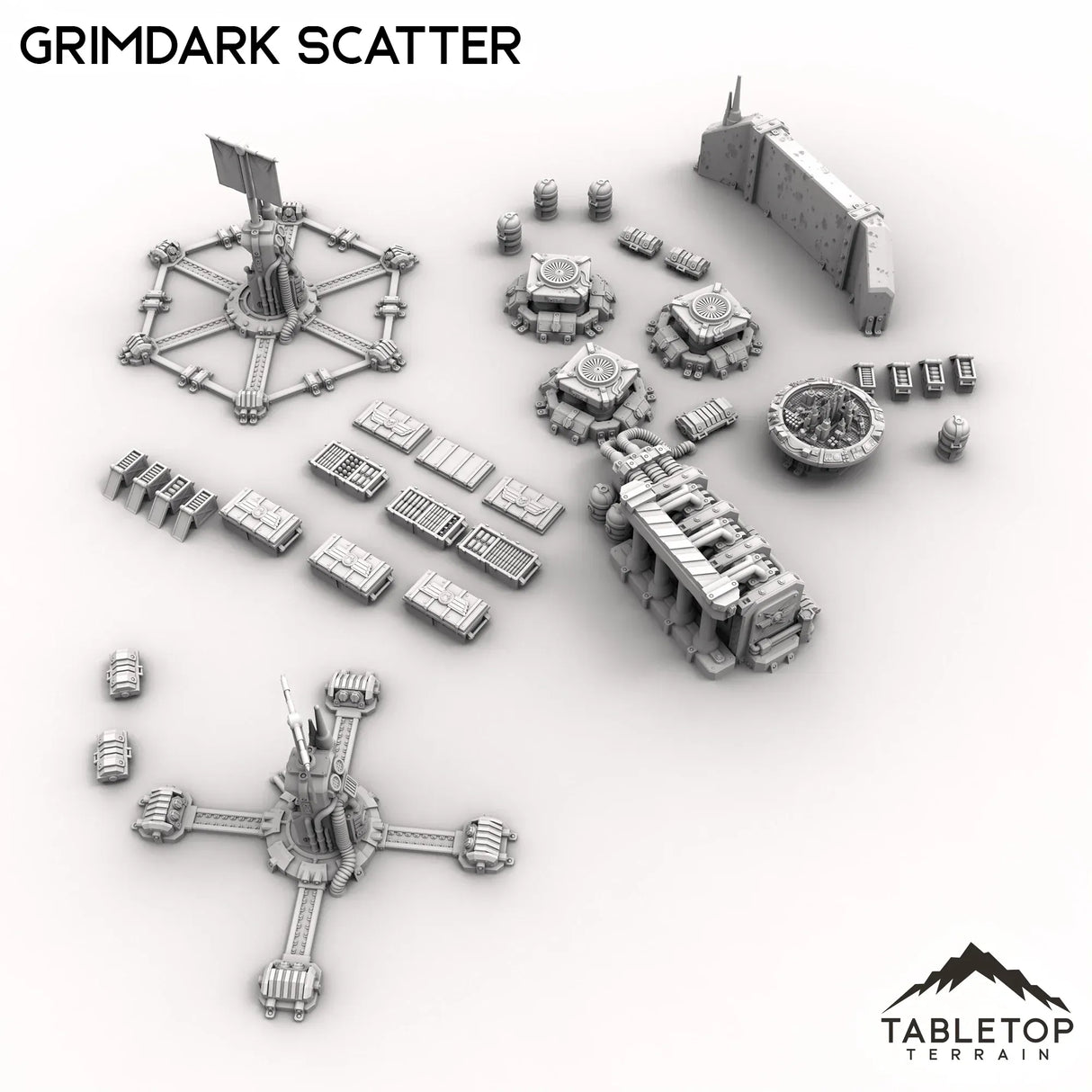 Tabletop Terrain Scatter Terrain Grimdark Scatter Set