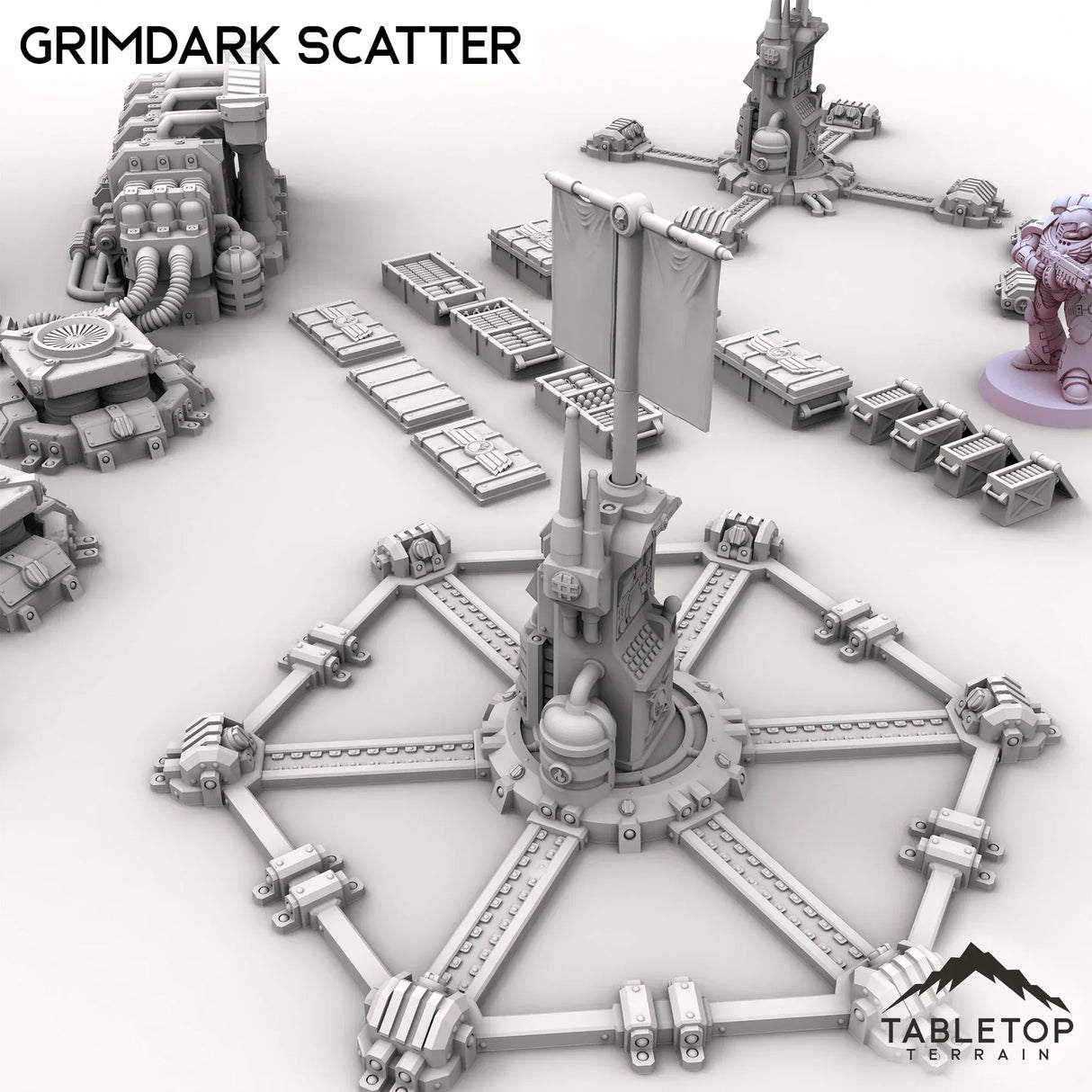 Tabletop Terrain Scatter Terrain Grimdark Scatter Set