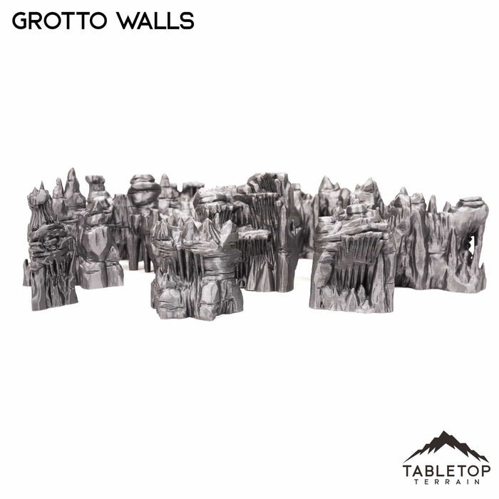 Tabletop Terrain Scatter Terrain Grotto Walls / Crystal / Shroom - Fantasy Scatter Terrain