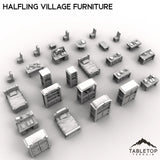 Tabletop Terrain Scatter Terrain Halfling Village Furniture