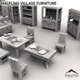 Tabletop Terrain Scatter Terrain Halfling Village Furniture