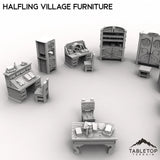 Tabletop Terrain Scatter Terrain Halfling Village Furniture