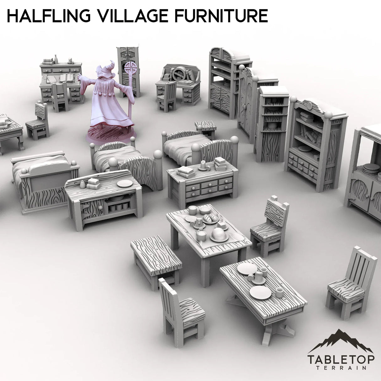 Tabletop Terrain Scatter Terrain Halfling Village Furniture