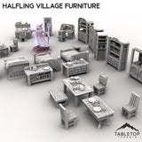 Tabletop Terrain Scatter Terrain Halfling Village Furniture