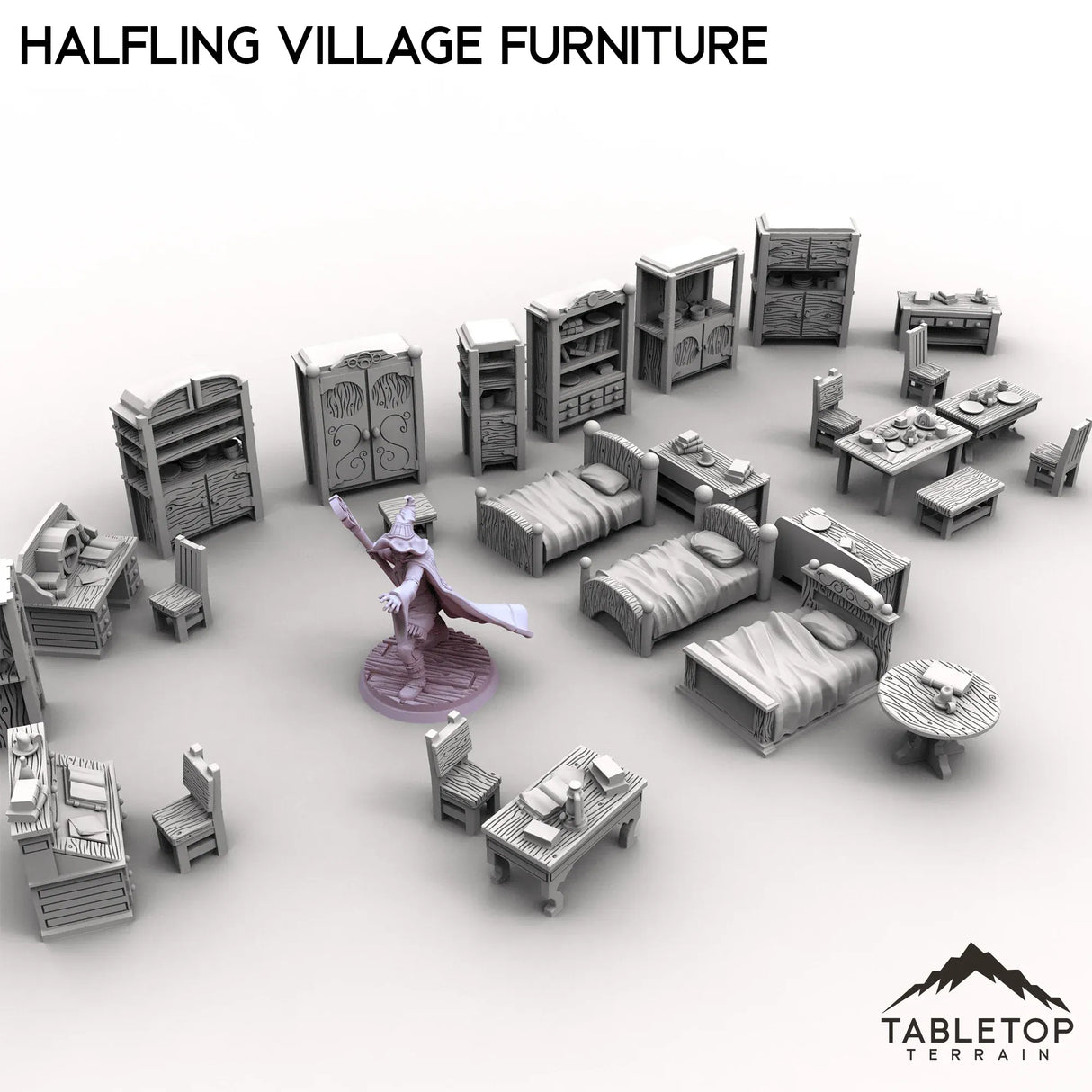 Tabletop Terrain Scatter Terrain Halfling Village Furniture
