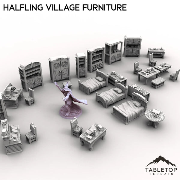 Tabletop Terrain Scatter Terrain Halfling Village Furniture