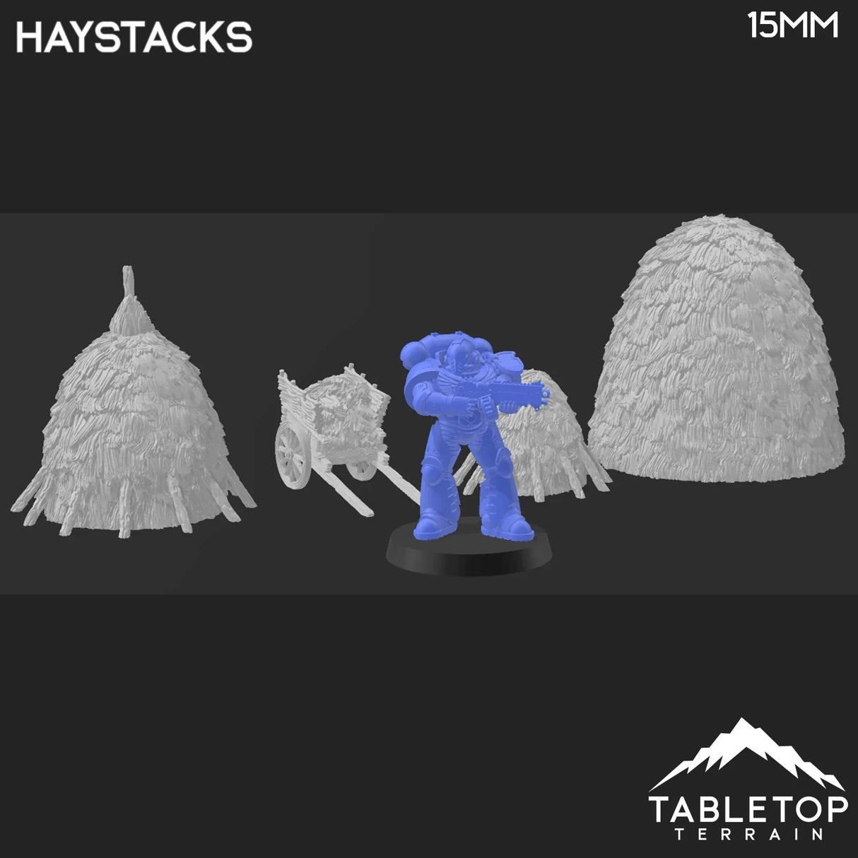 Tabletop Terrain Scatter Terrain Haystacks - Country & King - Fantasy Historical Scatter Terrain
