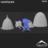 Tabletop Terrain Scatter Terrain Haystacks - Country & King - Fantasy Historical Scatter Terrain