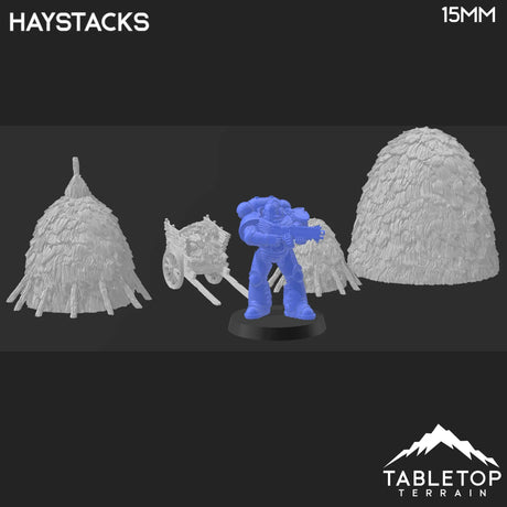 Tabletop Terrain Scatter Terrain Haystacks - Country & King - Fantasy Historical Scatter Terrain