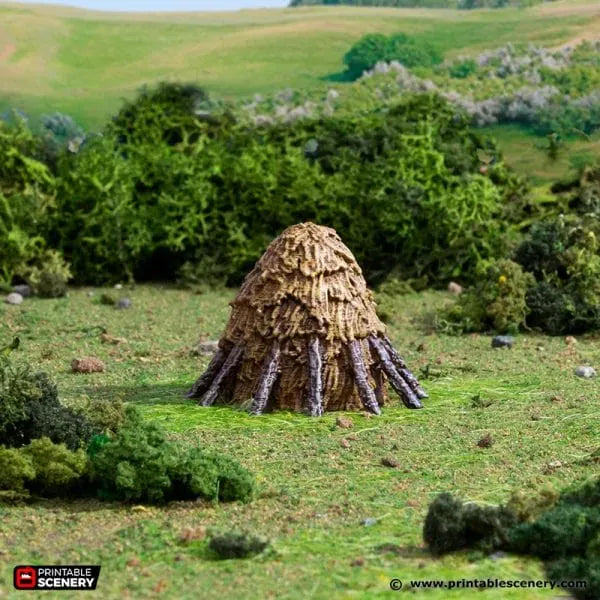 Tabletop Terrain Scatter Terrain Haystacks - Country & King - Fantasy Historical Scatter Terrain