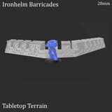Tabletop Terrain Scatter Terrain Ironhelm Barricades - Dwarven Fantasy Scatter Terrain