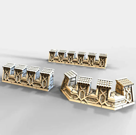 Tabletop Terrain Scatter Terrain Ironhelm Barricades - Dwarven Fantasy Scatter Terrain
