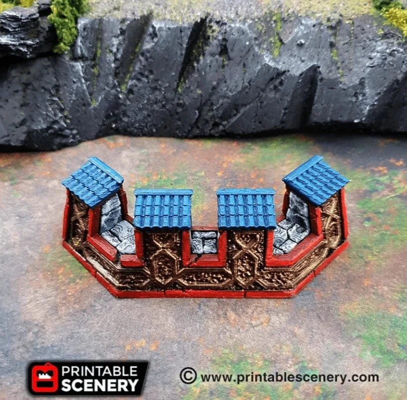 Tabletop Terrain Scatter Terrain Ironhelm Barricades - Dwarven Fantasy Scatter Terrain