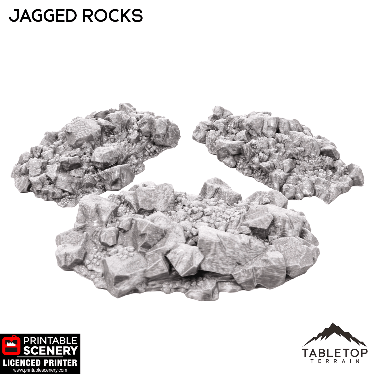 Tabletop Terrain Scatter Terrain Jagged Rocks - Scatter Terrain