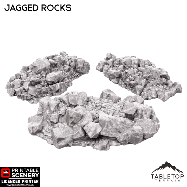 Tabletop Terrain Scatter Terrain Jagged Rocks - Scatter Terrain