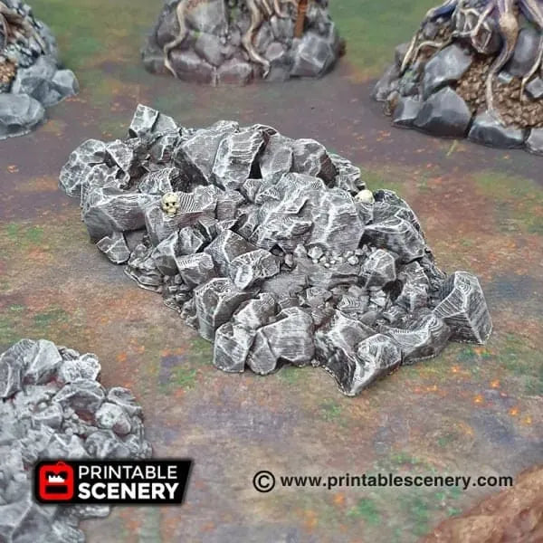 Tabletop Terrain Scatter Terrain Jagged Rocks - Scatter Terrain