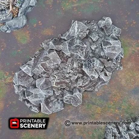 Tabletop Terrain Scatter Terrain Jagged Rocks - Scatter Terrain