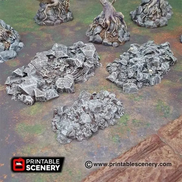 Tabletop Terrain Scatter Terrain Jagged Rocks - Scatter Terrain