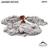 Tabletop Terrain Scatter Terrain Jagged Rocks - Scatter Terrain