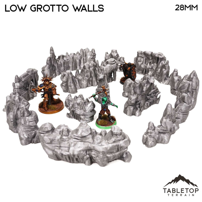 Tabletop Terrain Scatter Terrain Low Grotto Walls - Fantasy Scatter Terrain