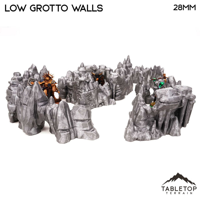 Tabletop Terrain Scatter Terrain Low Grotto Walls - Fantasy Scatter Terrain
