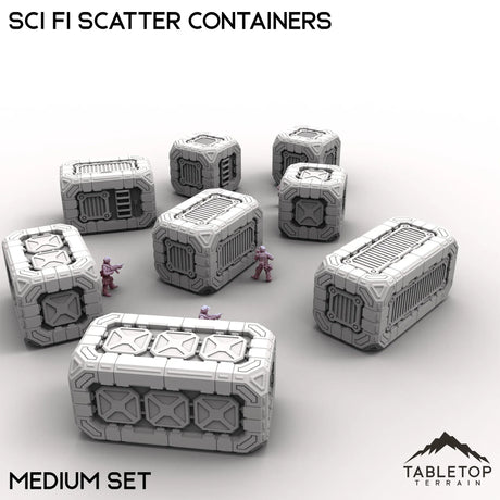 Tabletop Terrain Scatter Terrain Medium Sci Fi Scatter Containers