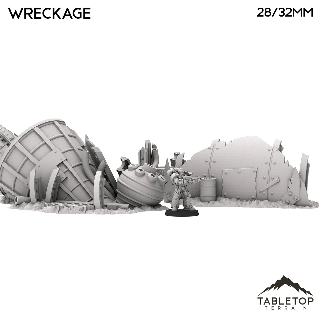 Tabletop Terrain Scatter Terrain Orc Wreckage - Warpzel-1A Orc Space Program