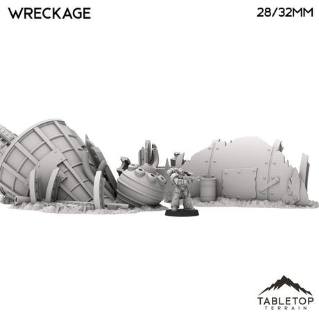 Tabletop Terrain Scatter Terrain Orc Wreckage - Warpzel-1A Orc Space Program