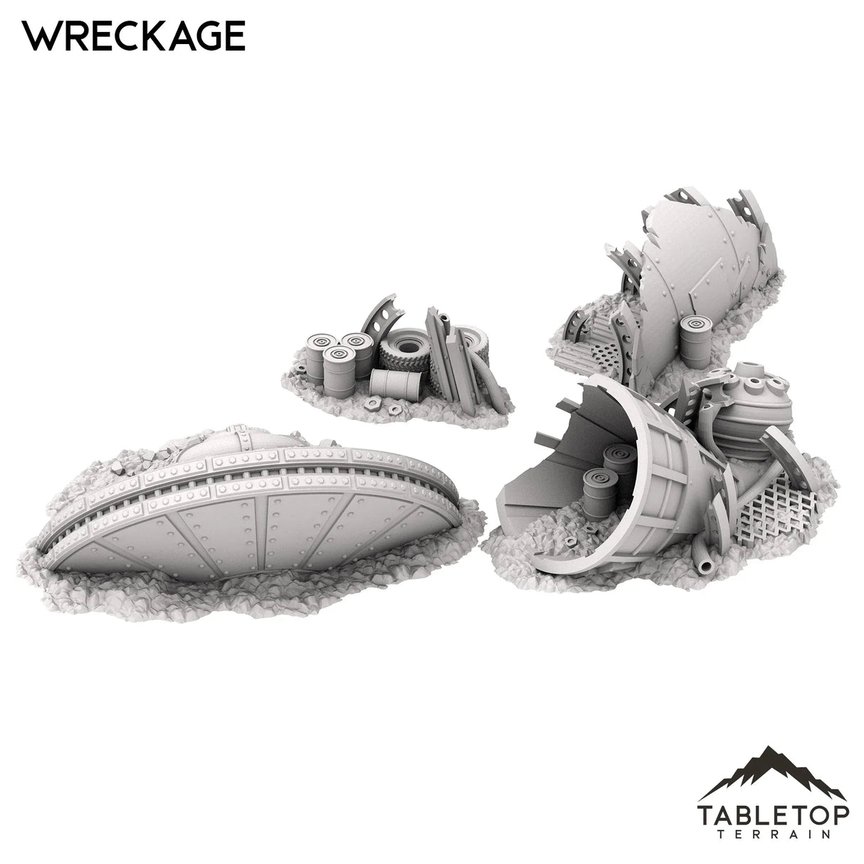 Tabletop Terrain Scatter Terrain Orc Wreckage - Warpzel-1A Orc Space Program
