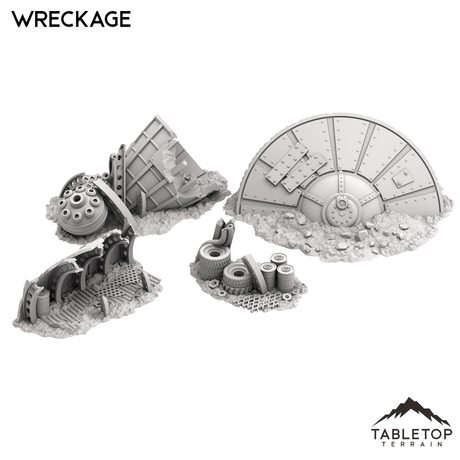 Tabletop Terrain Scatter Terrain Orc Wreckage - Warpzel-1A Orc Space Program