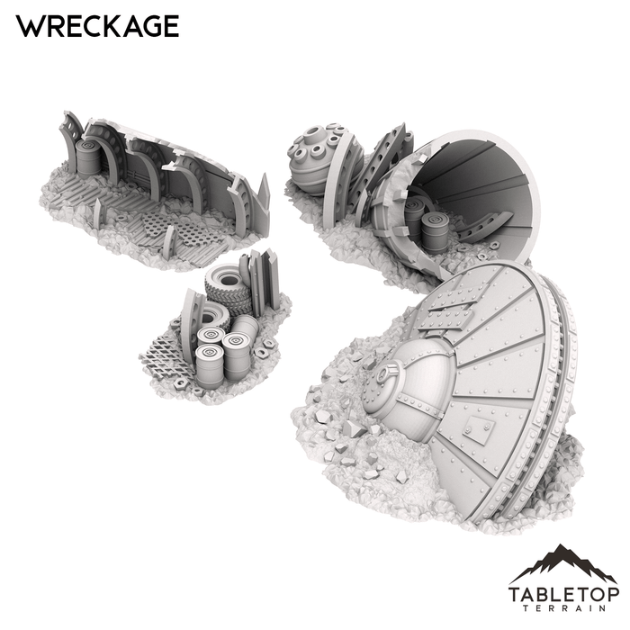 Tabletop Terrain Scatter Terrain Orc Wreckage - Warpzel-1A Orc Space Program