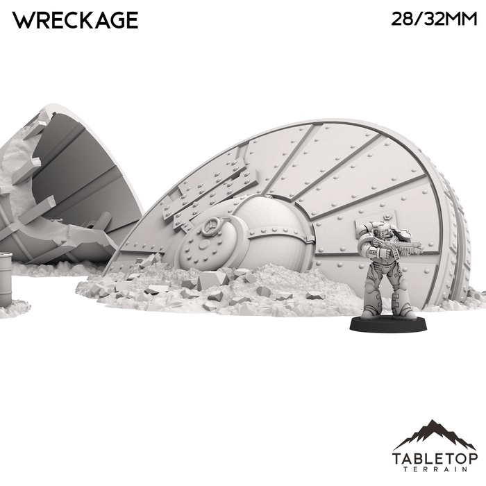 Tabletop Terrain Scatter Terrain Orc Wreckage - Warpzel-1A Orc Space Program
