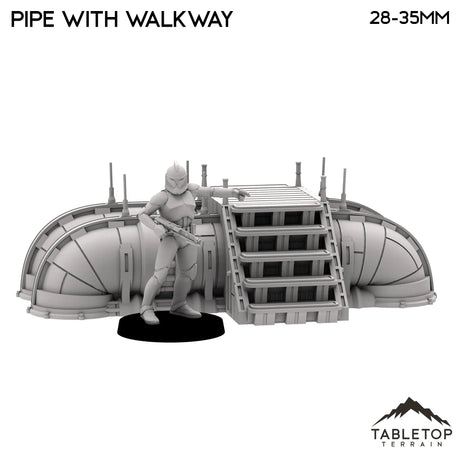 Tabletop Terrain Scatter Terrain Pipe Scatter Terrain - Futuristic City