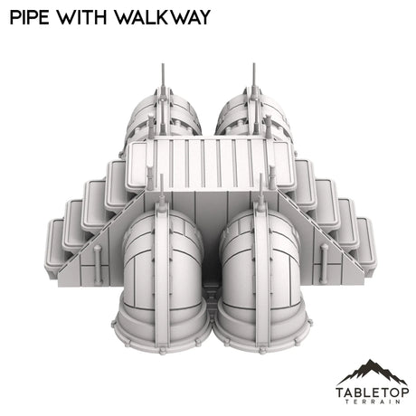 Tabletop Terrain Scatter Terrain Pipe Scatter Terrain - Futuristic City