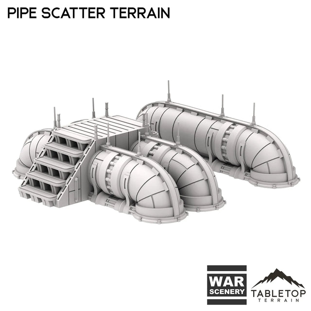 Tabletop Terrain Scatter Terrain Pipe Scatter Terrain - Futuristic City