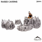 Tabletop Terrain Scatter Terrain Raised Caverns / Shroom with Bridges- Fantasy Scatter Terrain
