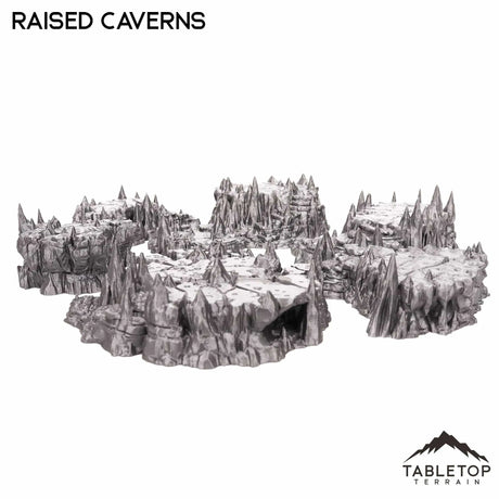 Tabletop Terrain Scatter Terrain Raised Caverns / Shroom with Bridges- Fantasy Scatter Terrain