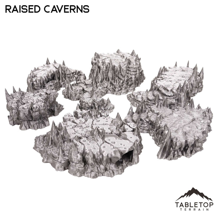 Tabletop Terrain Scatter Terrain Raised Caverns / Shroom with Bridges- Fantasy Scatter Terrain