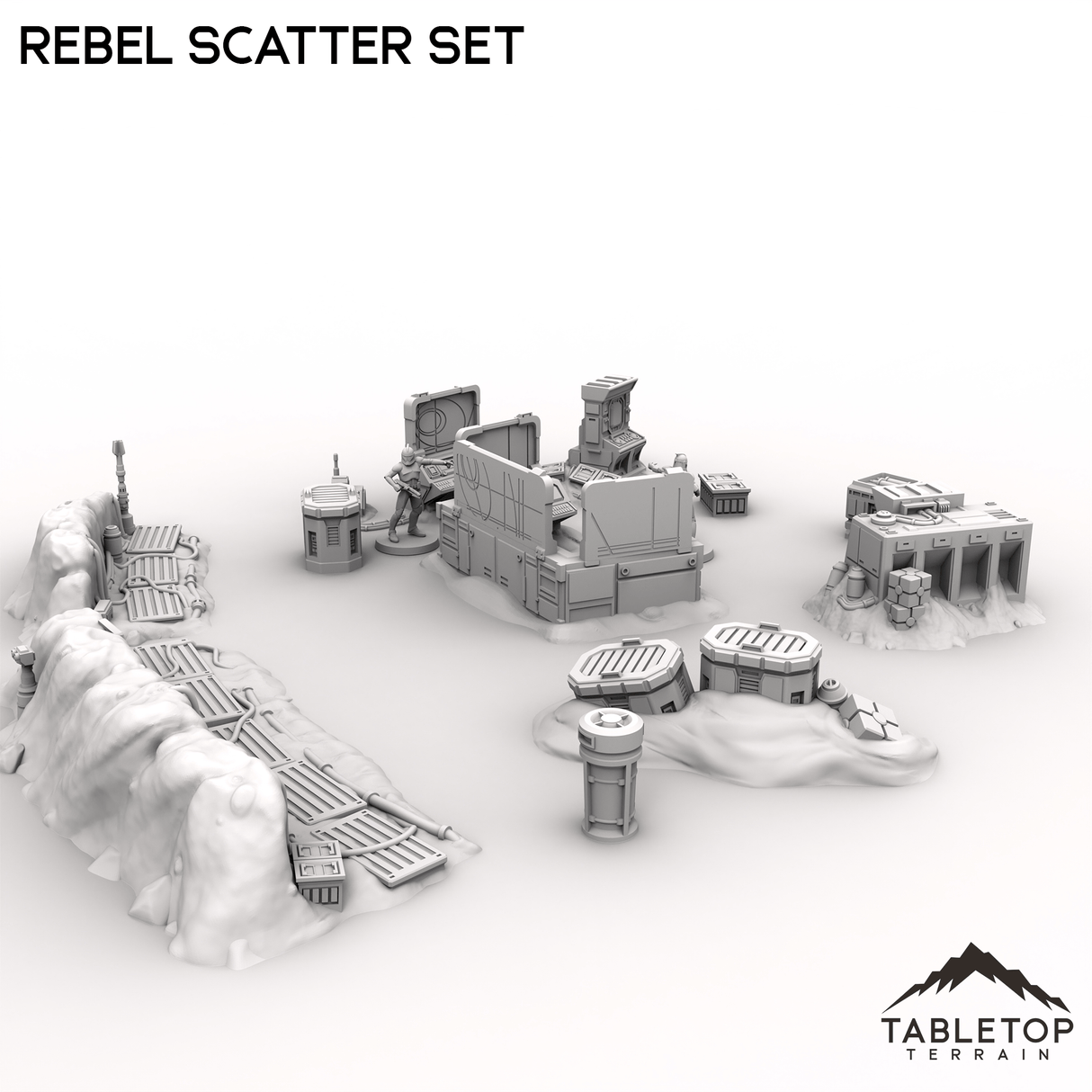 Tabletop Terrain Scatter Terrain Rebel Scatter Set