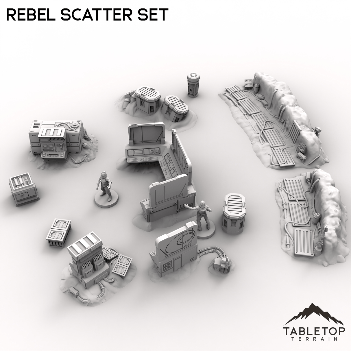 Tabletop Terrain Scatter Terrain Rebel Scatter Set