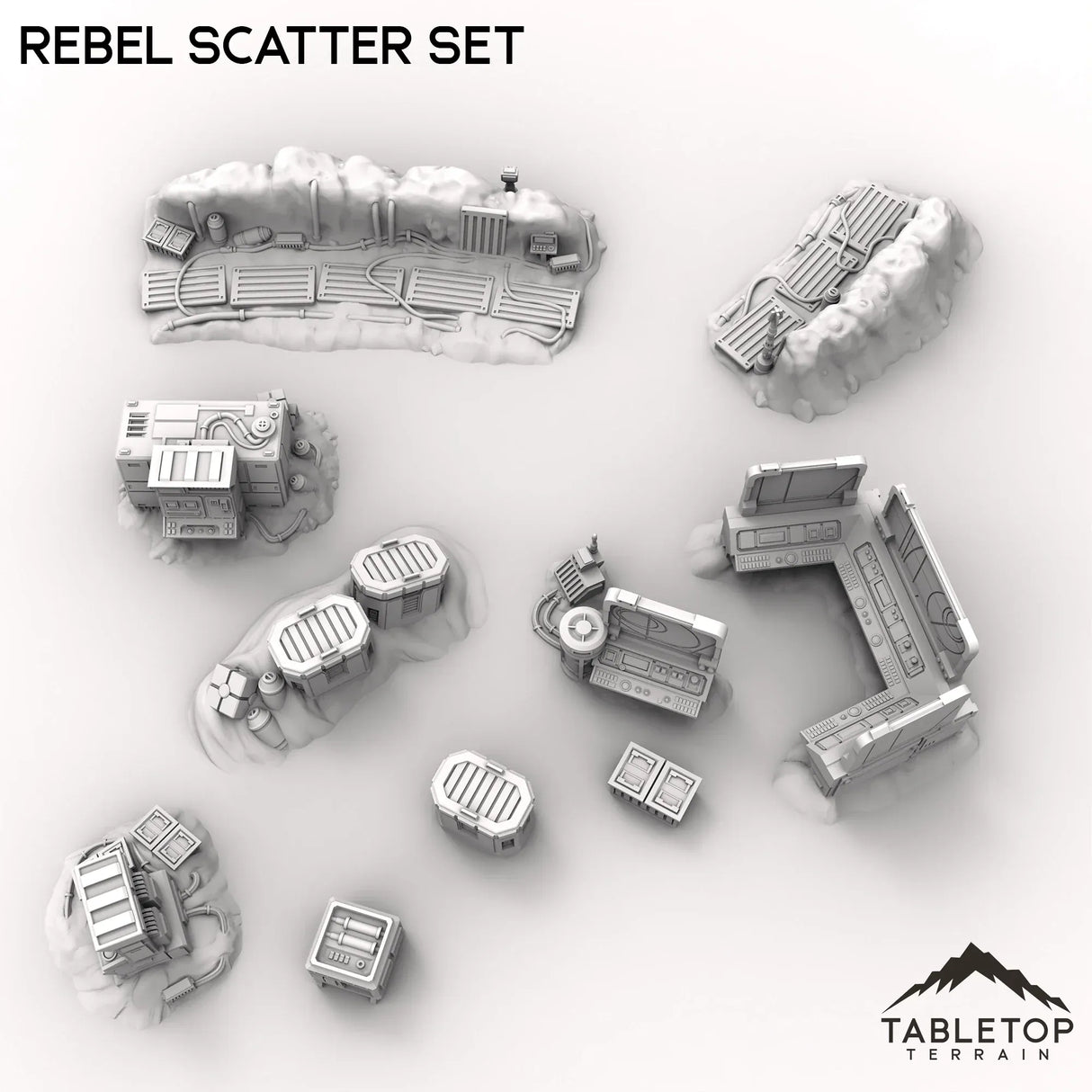 Tabletop Terrain Scatter Terrain Rebel Scatter Set