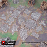 Tabletop Terrain Scatter Terrain Roads of Ruin - Fantasy Roads