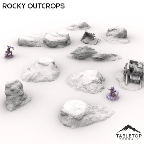 Tabletop Terrain Scatter Terrain Rocky Outcrops - Kingdom of Saxonia