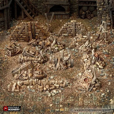 Tabletop Terrain Scatter Terrain Rubble and Scatter