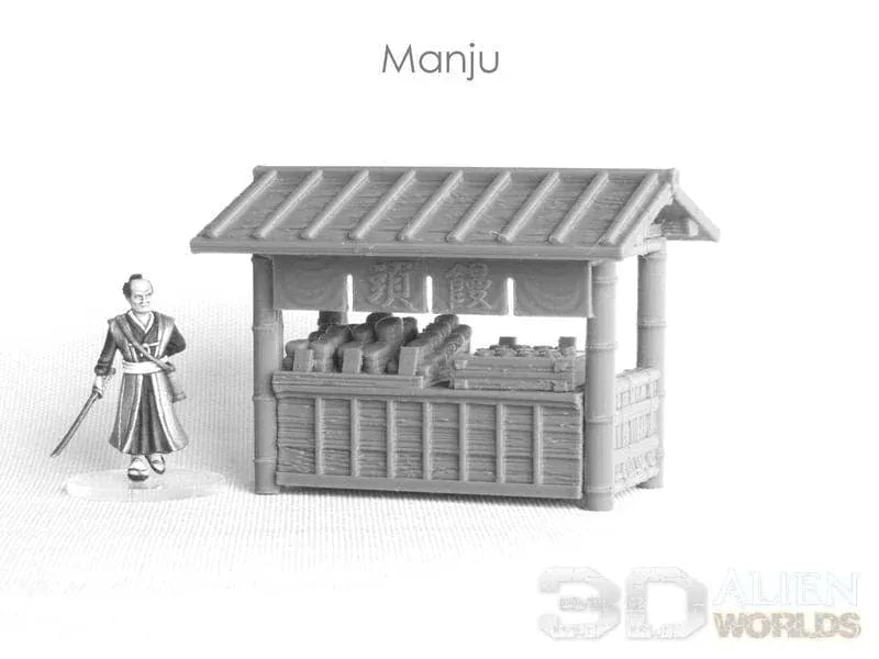 Tabletop Terrain Scatter Terrain Samurai Market Stalls