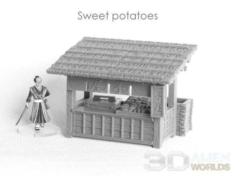Tabletop Terrain Scatter Terrain Samurai Market Stalls