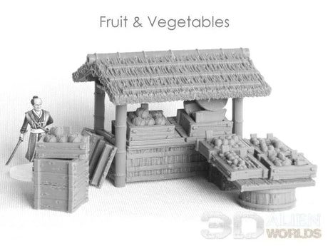 Tabletop Terrain Scatter Terrain Samurai Market Stalls